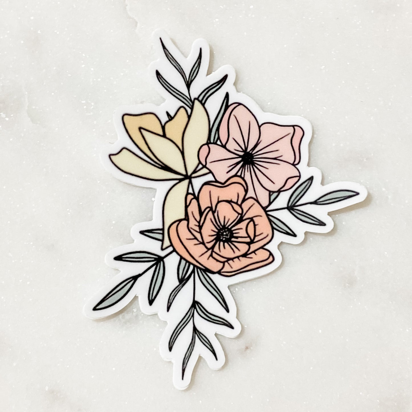 Modern Flower Sticker