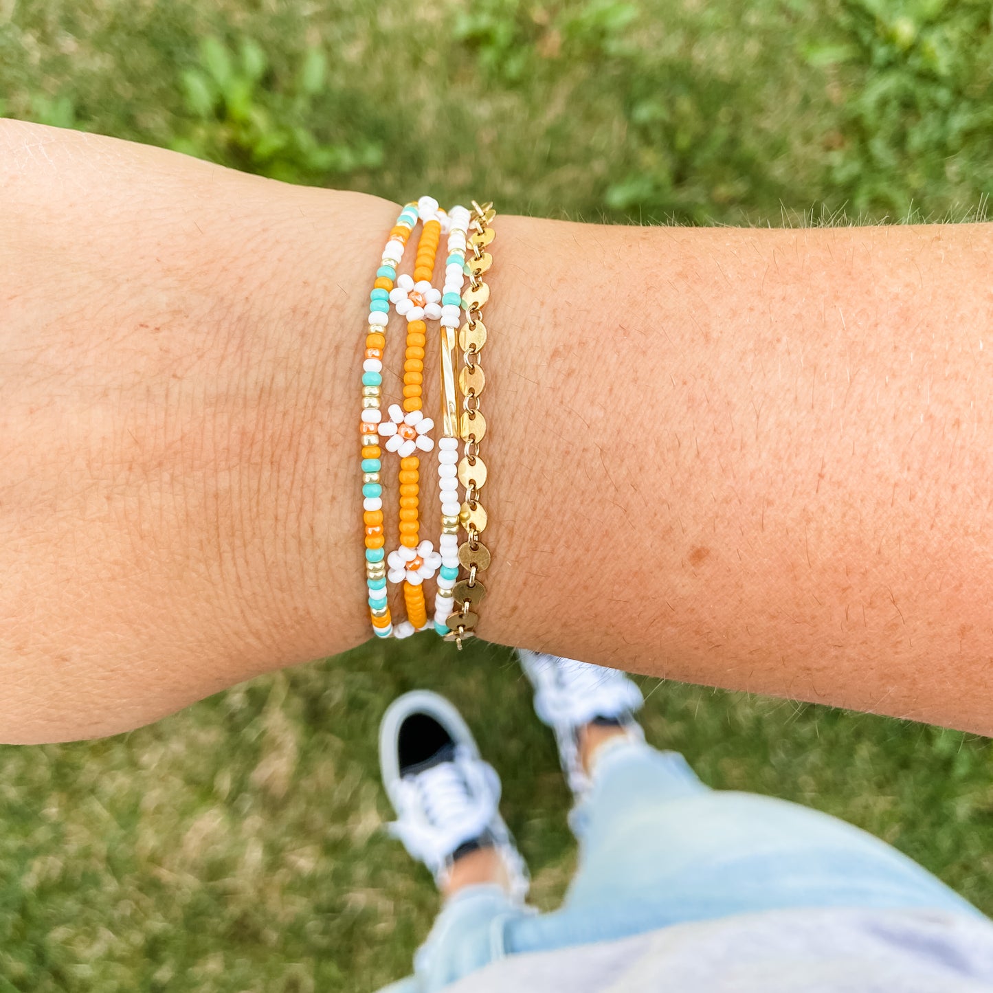 Creamsicle Summer Bracelet/Anklet