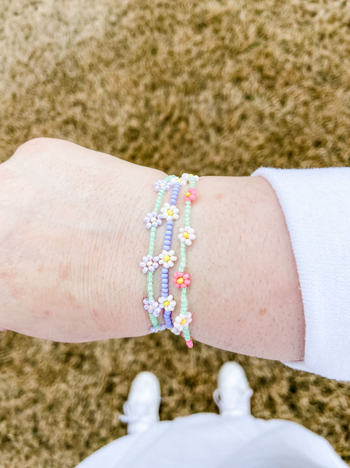 Pastel Purple Petals Bracelet/Anklet
