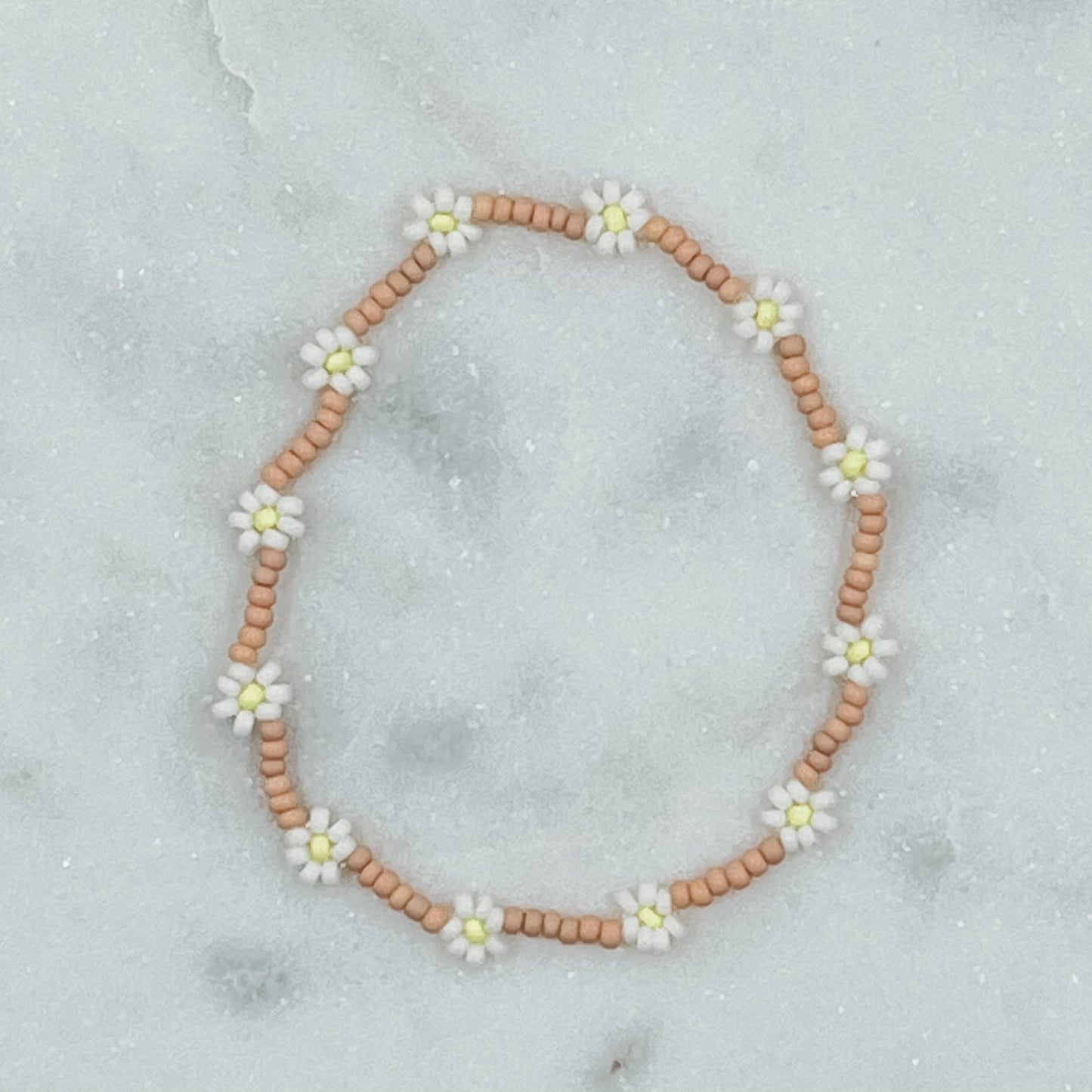 Georgia Peach Daisy Bracelet/Anklet